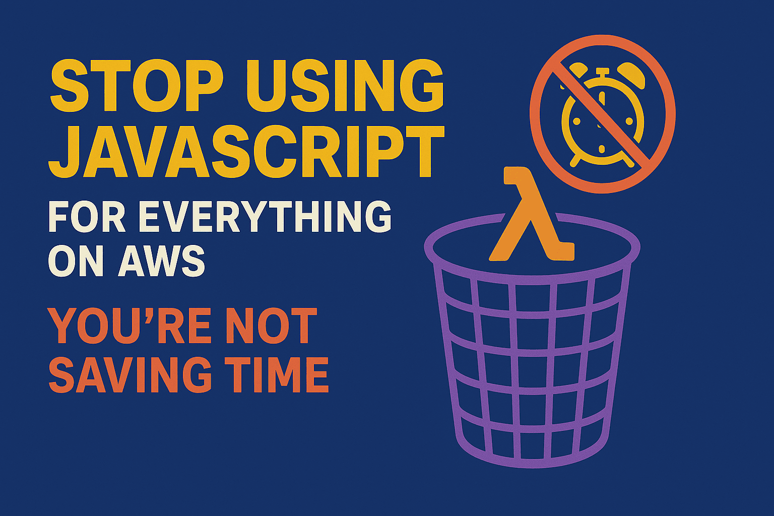 Stop Using JavaScript for Everything on AWS — You’re Not Saving Time